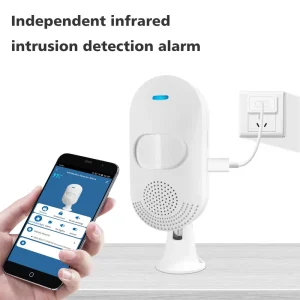 Smart Home Motion Alarm Dual Power WiFi Anti-Theft PIR Motion Detector with Sound