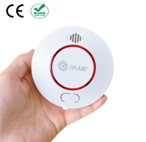 Smart Home Office Portable Wireless Fire Smoke Detector Alarm 10 Year Built in Lithium Battery ABS Plastic Photoelectric Alarm