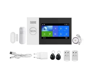 Smart Home Security Alarm System Wireless 433MHz GSM WiFi Android App Control for Burglar Battery Operated for Hotels