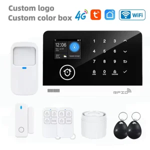 Smart Home Security Alarm System with App Control, GSM 4G Wireless, 100-200 m Detection Range