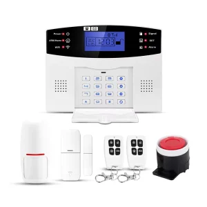 Smart Home Security System with 2.4G WIFI Backup Battery Tuya App Alarm Kit Made of ABS Material GSM Network