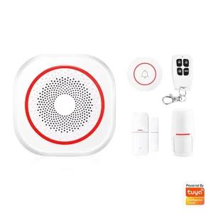 Smart Home Three-in-One Gateway with Audible and Visual Alarm, Wi-Fi PIR Sensor Kit