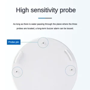 Smart Home Water Leak Detector with 85dB Siren, Waterproof Alarm for Kitchen, Bathroom, and Laundry