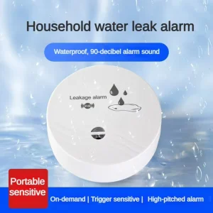 Smart Home Water Leak Detector with High-Sensitivity Waterproof Alarm Sensor for Kitchen Bathroom Laundry