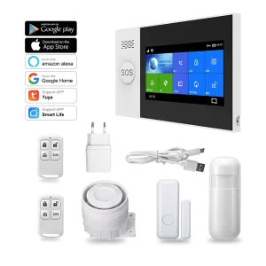 Smart Home WiFi SIM Card Wired Wireless RFID Alarm System for Houses
