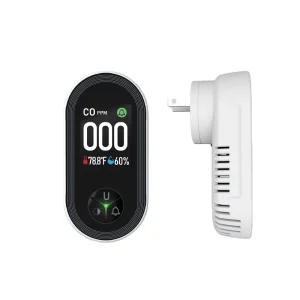 Smart Home and Hotel 4-in-1 CO Flammable Gas Temperature Humidity Detector with APP Control PC Material