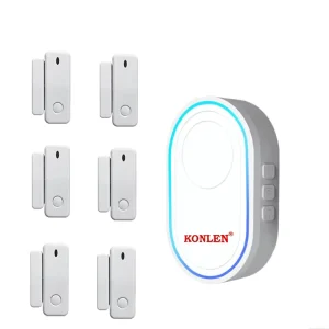Smart Life WIFI Door Sensor Ring Bell Alarm Detector Tuya Magnetic Contact Chime for Window Open Burglar Entry Alert Home