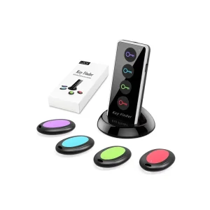 Smart Mini Tracking Device One Click Search Wallet Keys Finder Locator Featuring Built in Battery Lost Alarm Alarm Systems