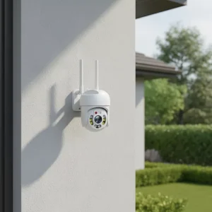 Smart Outdoor Security Camera 360 View Night Vision Memory Card Support IP66 Waterproof 1080P HD Wireless WiFi Motion Tracking