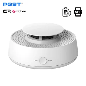 Smart Photoelectric Smoke Detector WiFi Zigbee Wireless RF433 10-Year Battery EN14604 UL217 Certified Tamper Alarm