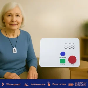 Smart Remote Control SOS Caller Waterproof Emergency Button Dementia Friendly Panic Alert System for Caregivers