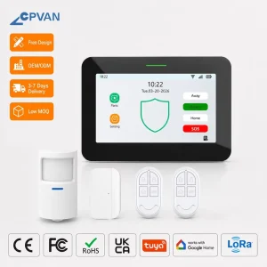 Smart Security Kit with ABS Material, WiFi, SOS Function and 350m Detection Range