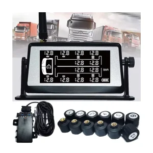 Smart Solar TPMS Tire Pressure Monitoring System for 8 10 12 14 Wheel Heavy Duty Truck