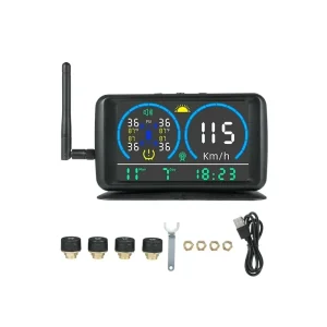 Smart Tire Safety Monitor TPMS Solar Heavy Duty Truck 4/6/8/12/16/18/22 Wheel