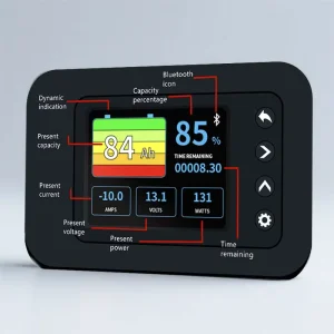Smart Voltage Meter Lifepo4 Battery Monitor With Shunt Lcd Storage Display 12V Dc Wifi for Equipment Monitoring Electricity