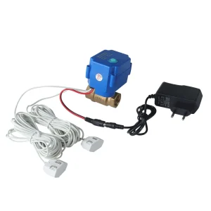 Smart Water Leak Detection System with Auto Shut-Off Valve DN15 (1/2 Inch) and Water Sensor for Home and Industrial Use