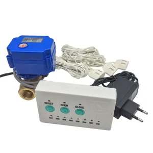 Smart Water Leak Detector Alarm with Auto Shut-Off Valve