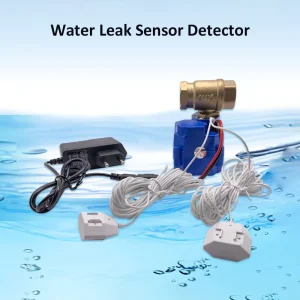 Smart Water Leak Detector Kit with Automatic Shutoff Valve 1 2″ 3 4″ 1″ 6m Sensing Cable Household Safety Protection System