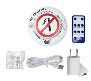 Smart WiFi Fire Alarm Detector APP Control Voice Prompt Smoke Detector Vape for Hotel School Office Fire Safety System