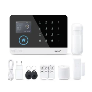 Smart WiFi GSM Home Security Alarm System with LCD Display, PST-WG103T