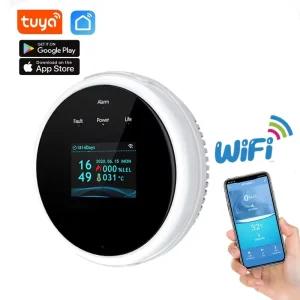 Smart WiFi Gas Detector Home LPG Natural Gas Leak Alarm LED Display Leakage Sensor Smart Life App Control