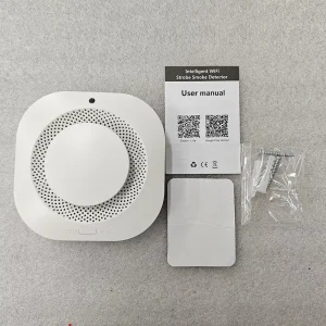 Smart WiFi Independent Smoke Detector Sensor Fire Alarm System for Home Office Security Smoke Alarm Fire Protection