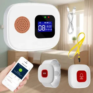 Smart WiFi Panic Button Elderly Alarm with Wireless RF 433MHz SOS Bracelet and Emergency Alarm