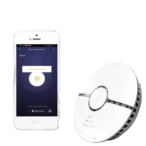 Smart WiFi Smoke Alarm Detector Sensor with Sound and Light Alarm for Home Security System