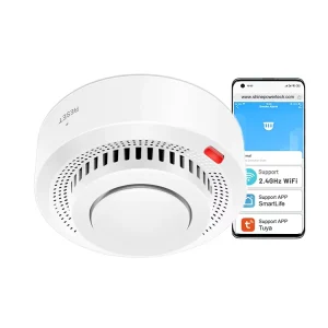 Smart WiFi Smoke Sensor Fire Protection Smoke Detector 80dB Sound Security System App Control