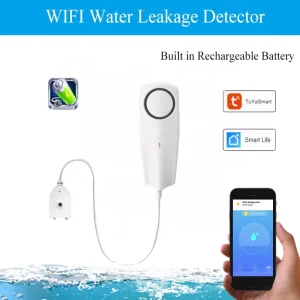 Smart WiFi Water Leak Sensor Detector with App Alarm