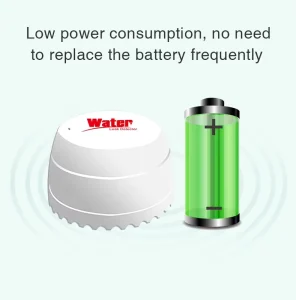 Smart WiFi Zigbee Water Leak Detector with 2m Sensor Cable and Automatic Water Valve Shutoff