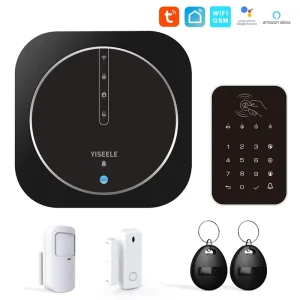 Smart Wireless and Wired Wi-Fi Home Alarm System with Theft Motion and Panic Detection