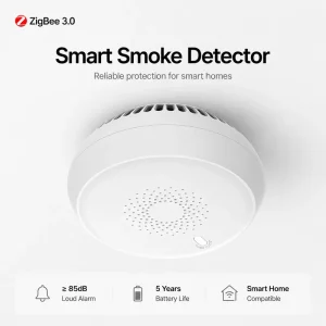 Smart ZigBee Wireless Smoke Alarm Detector and Fire Safety Sensor for Home Automation Security Systems Supplier