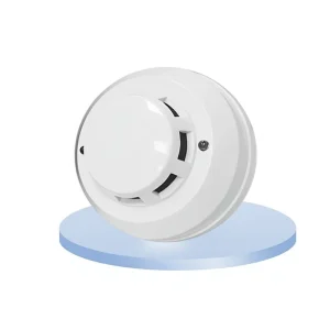 Smoke Alarm Fire Smoke Detector for Household and Commercial Use Ceiling-Mounted Independent Networking Sensor White