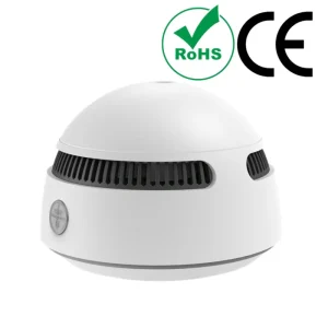 Smoke Detector with Replaceable 3V Lithium Battery and 10-Year Lifespan for Household Use