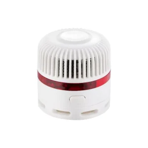 Smoke Sensor Fire Alarm Detector with Built-In Buzzer, 80 dB LED Light Display