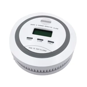 Smoke and Carbon Monoxide Alarm Sensor CE FCC RoHS Certified Ceiling-Mounted Detector 80 dB Alert