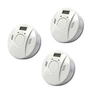 Smoke and Carbon Monoxide Combo Alarm with LCD Display, 85 dB Alarm Sound and LED Indicators