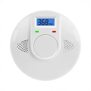 Smoke and Carbon Monoxide Detector with LCD LED Battery-Operated Audible Alarm for Home Apartment RV Travel