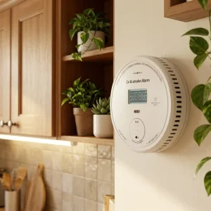 Smoke and Carbon Monoxide Detector with Voice Location, Remote Control, 85dB Alarm, 10-Year Battery, and Silence Button