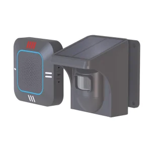 Solar Alarm Home Security Alarm System with Wireless Motion Detection and Alarm