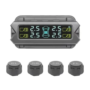 Solar Energy Digital TPMS External Sensor Car Tire Pressure Alarm System 3V Model D0067