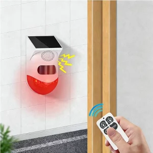 Solar Infrared Alarm Outdoor Waterproof Wireless Intelligent Human Body Sensing Anti theft Alarm for Fish ponds Orchards