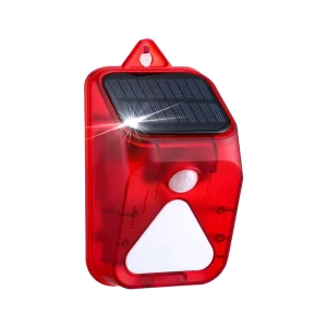 Solar Nocturnal Animal Drive Outdoor Waterproof Motion Activated Alarm for Barn