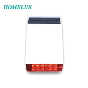 Solar Power Outdoor Siren Wireless Siren With Strobe Light and Sound Alarm