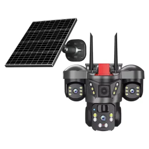 Solar Powered Outdoor Camera with WiFi Smart Human Detection Anti False Cost effective Alarm Camera for 24 7 Recording