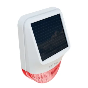 Solar Powered Personal Outdoor Wireless ABS Acousto optic Siren Loud Sound Alarm System 433mhz >110dB Security 6109S