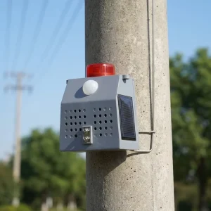 Solar Powered Ultrasonic Bird Repeller Waterproof Eco Friendly Durable ABS Material 3 5 Year Lifespan