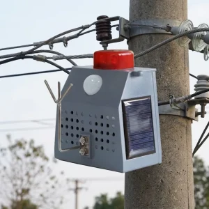 Solar Powered Ultrasonic Bird Repeller Waterproof Eco Friendly Durable ABS Material 3 5 Year Lifespan