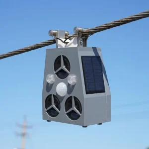 Solar-Powered Waterproof Ultrasonic Eco-Friendly Bird Repeller with Customizable Runtime